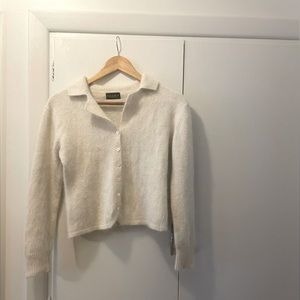 Vintage TakeOut New York white sweater crop top
